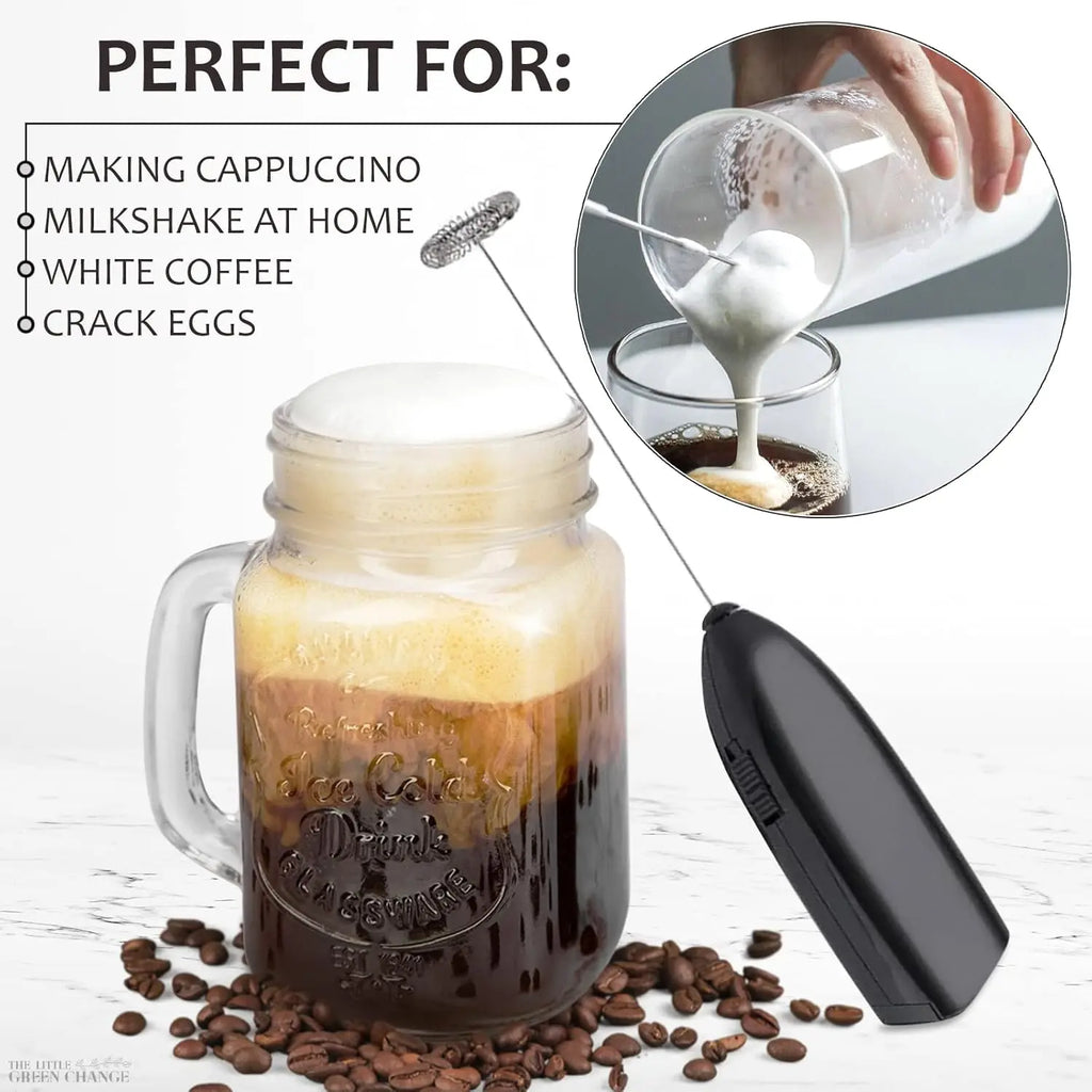 1 Mini Electric Kitchen Blender, Milk Frother, Can Be Used to Mix Coffee, Custard Smoothies, Blender, Coffee Blender