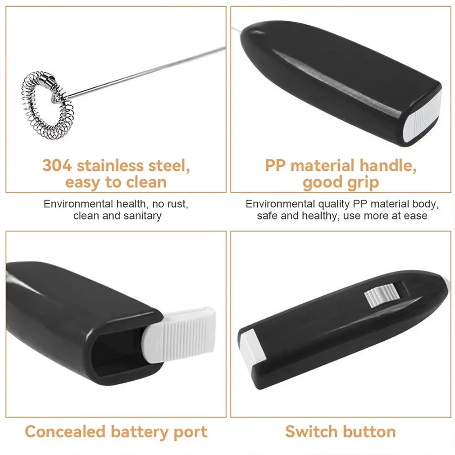 1 Mini Electric Kitchen Blender, Milk Frother, Can Be Used to Mix Coffee, Custard Smoothies, Blender, Coffee Blender